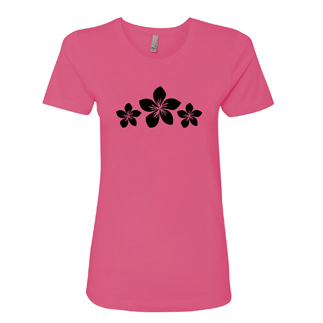 CHIC Plumeria Flower Women's T-Shirt – Soft & Flattering Tropical Tee