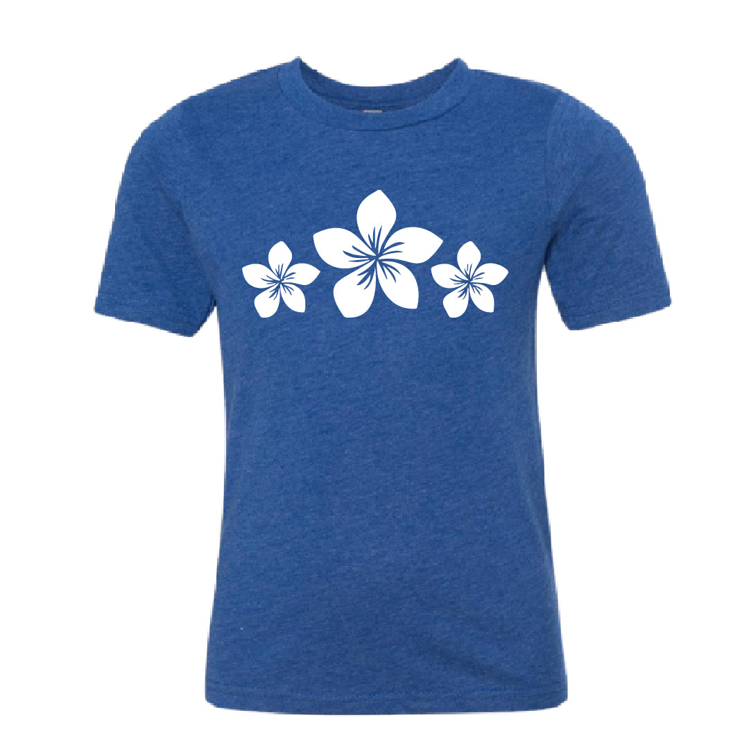 CHARMING Plumeria Flower Youth T-Shirt – Soft & Sweet Kids’ Tropical Tee