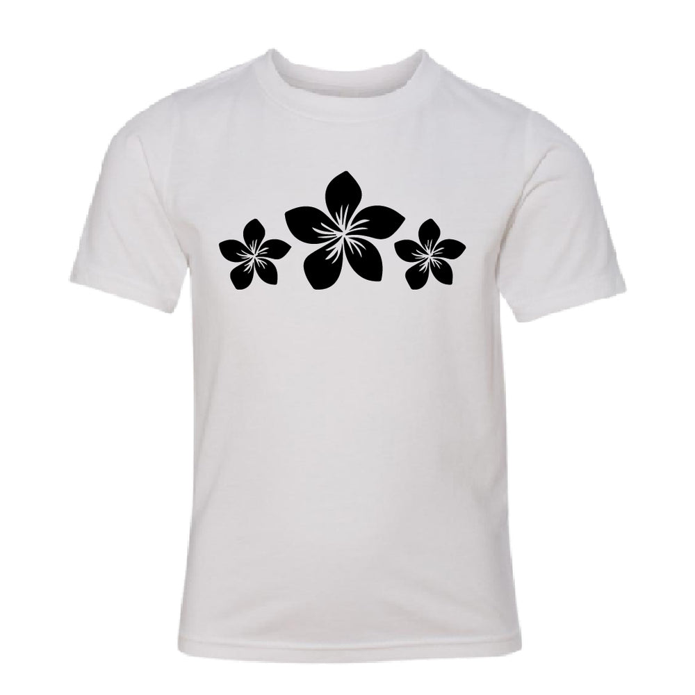 CHARMING Plumeria Flower Youth T-Shirt – Soft & Sweet Kids’ Tropical Tee