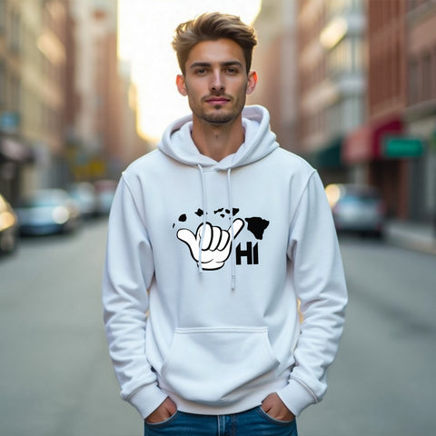 Aloha Hawaii Shaka Hoodie – Unisex Pullover Sweatshirt