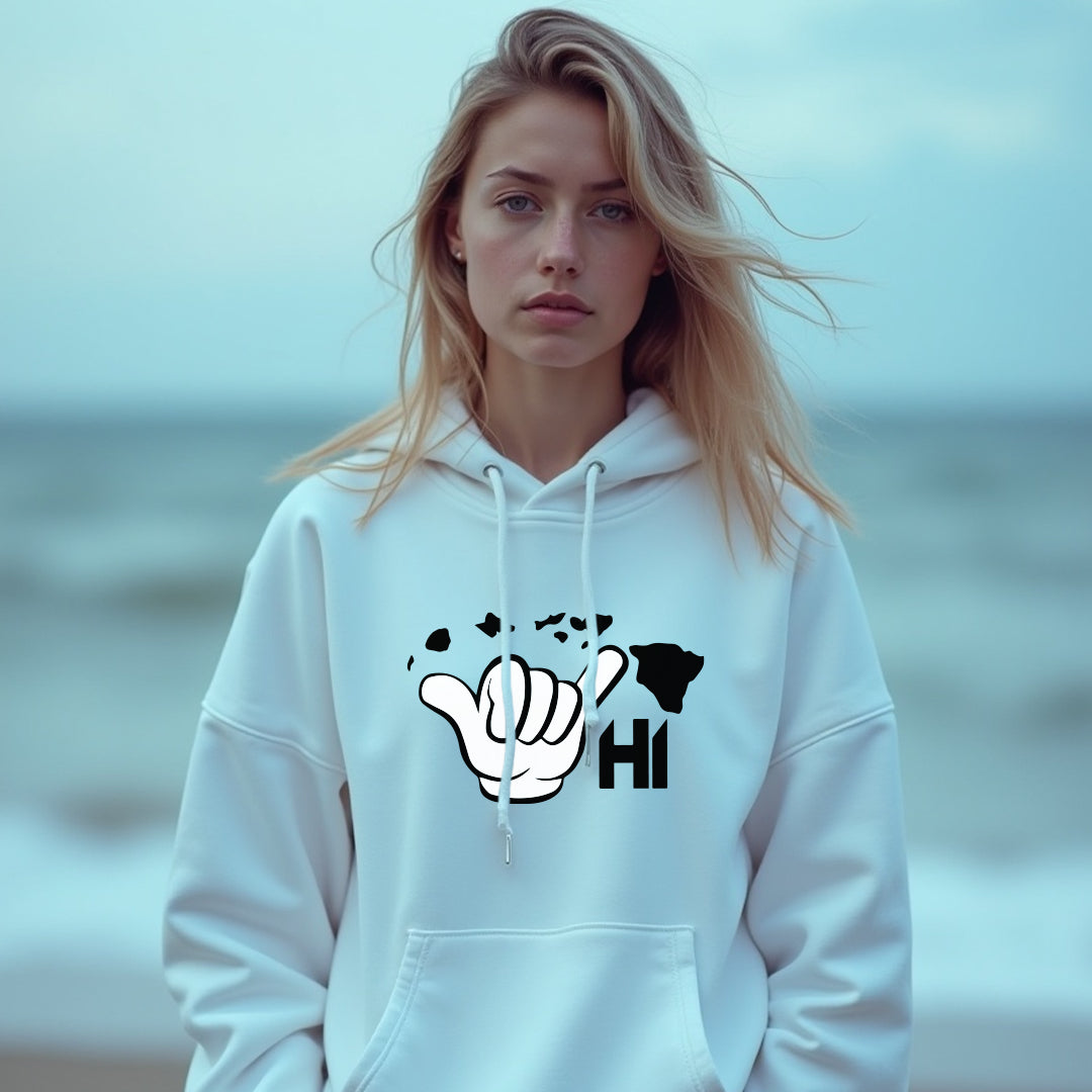 Aloha Hawaii Shaka Hoodie – Unisex Pullover Sweatshirt