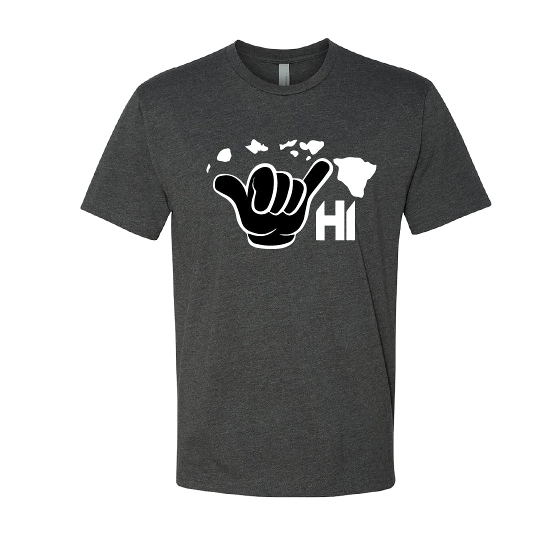 Aloha Shaka Men’s T-Shirt – Hawaii HI Hand Sign Graphic Tee