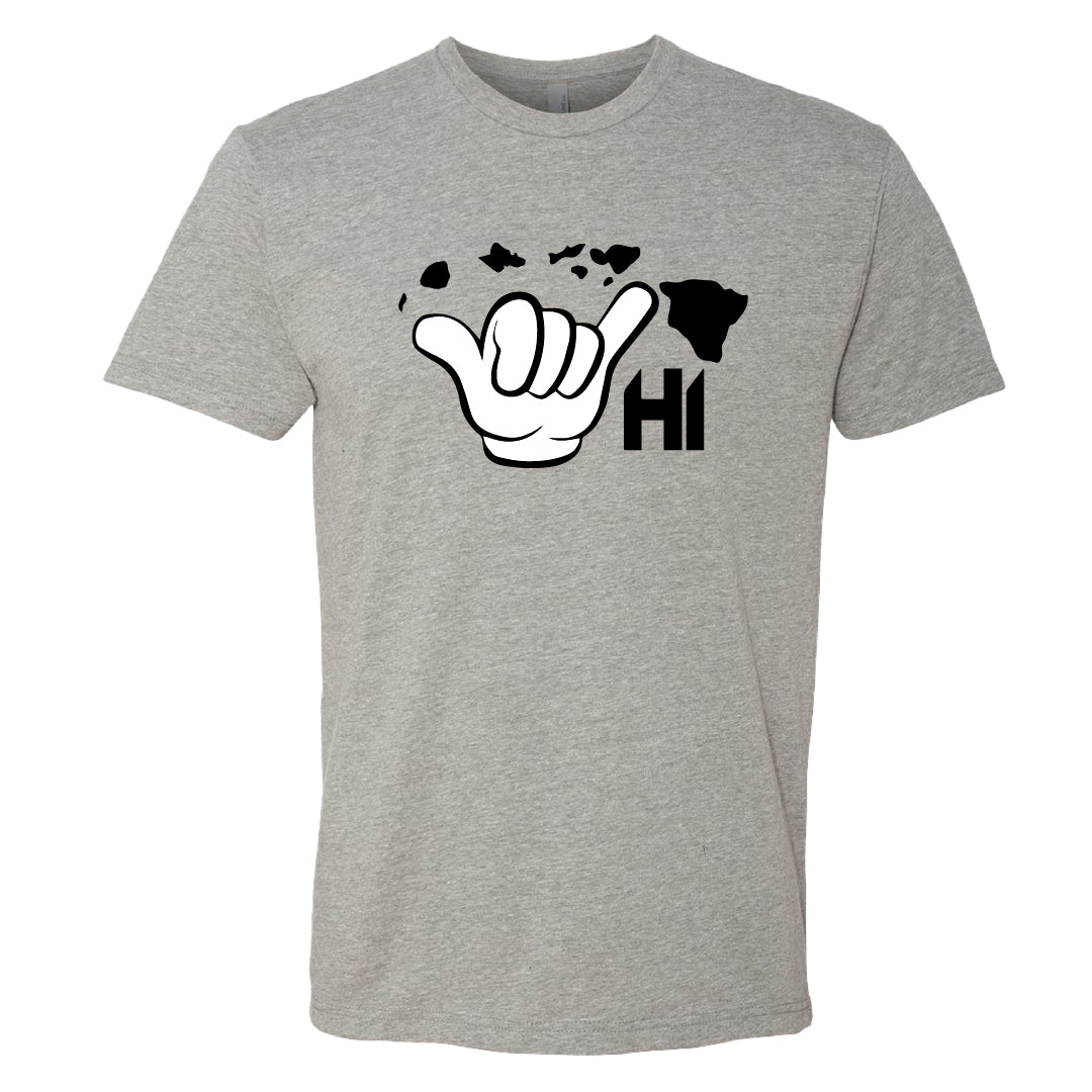 Aloha Shaka Men’s T-Shirt – Hawaii HI Hand Sign Graphic Tee