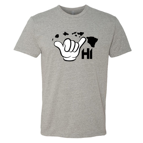 Aloha Shaka Men’s T-Shirt – Hawaii HI Hand Sign Graphic Tee