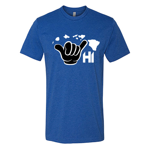 Aloha Shaka Men’s T-Shirt – Hawaii HI Hand Sign Graphic Tee