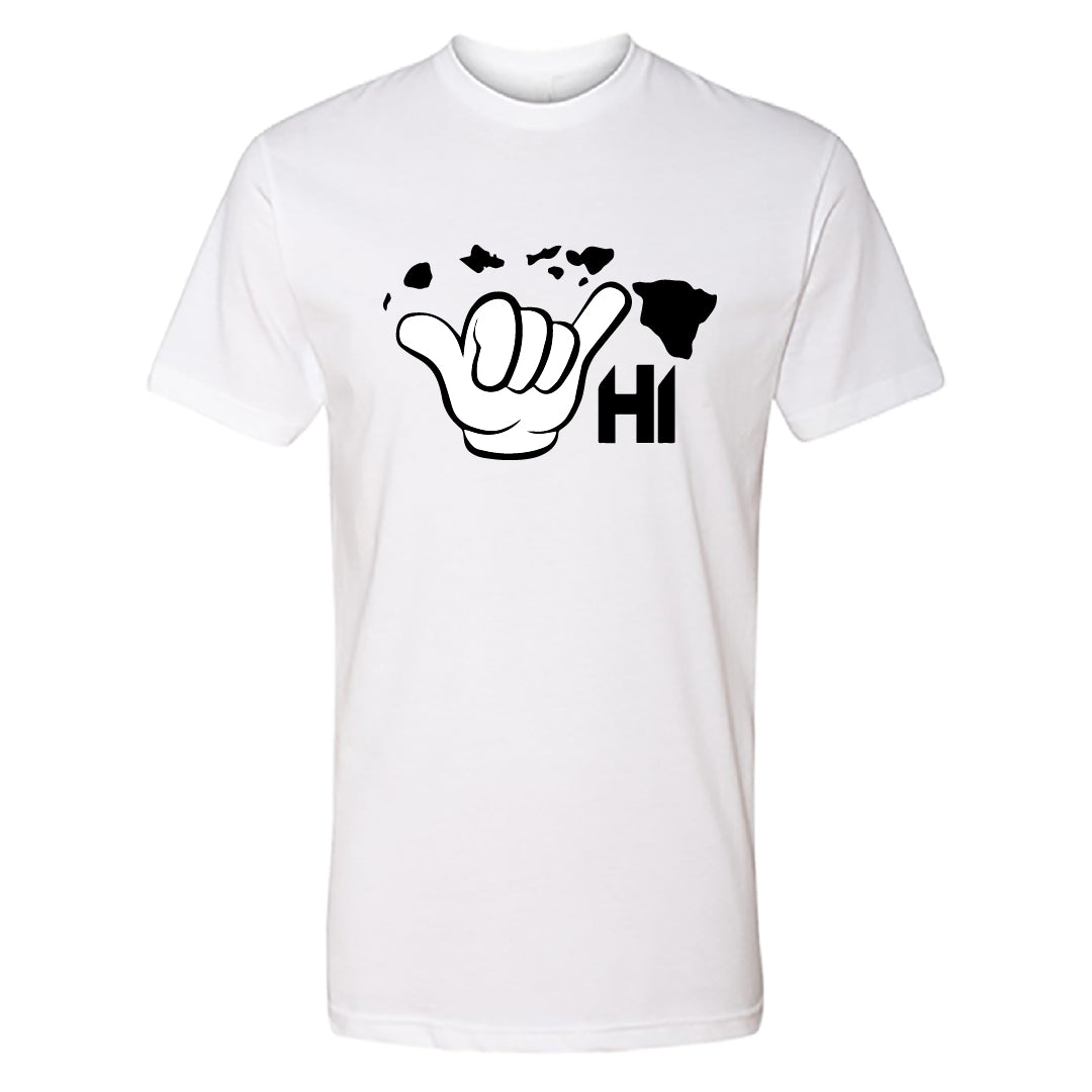 Aloha Shaka Men’s T-Shirt – Hawaii HI Hand Sign Graphic Tee