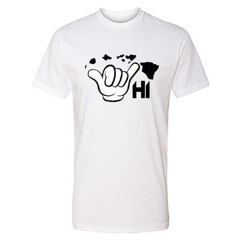 Aloha Shaka Men’s T-Shirt – Hawaii HI Hand Sign Graphic Tee
