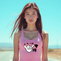 Women's Hawaii Shaka Racerback Tank Top – Live Aloha HI Island Design