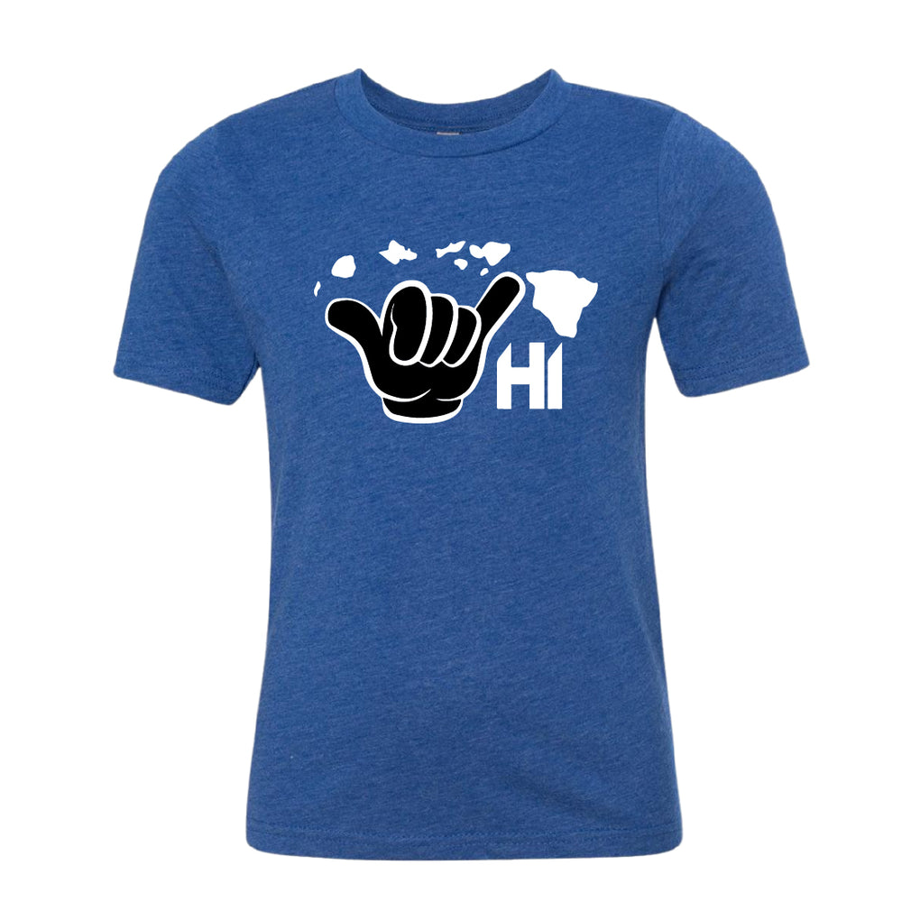 Youth “Shaka HI” Hawaii Graphic T-Shirt – Island Vibes Short Sleeve Tee