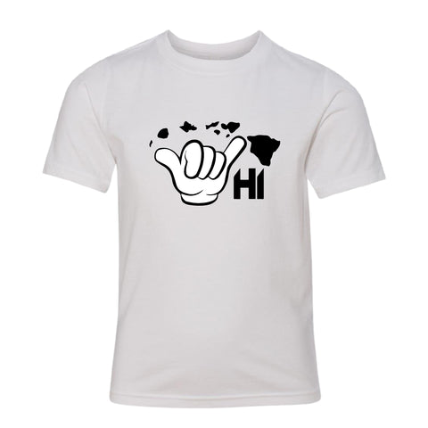 Youth “Shaka HI” Hawaii Graphic T-Shirt – Island Vibes Short Sleeve Tee