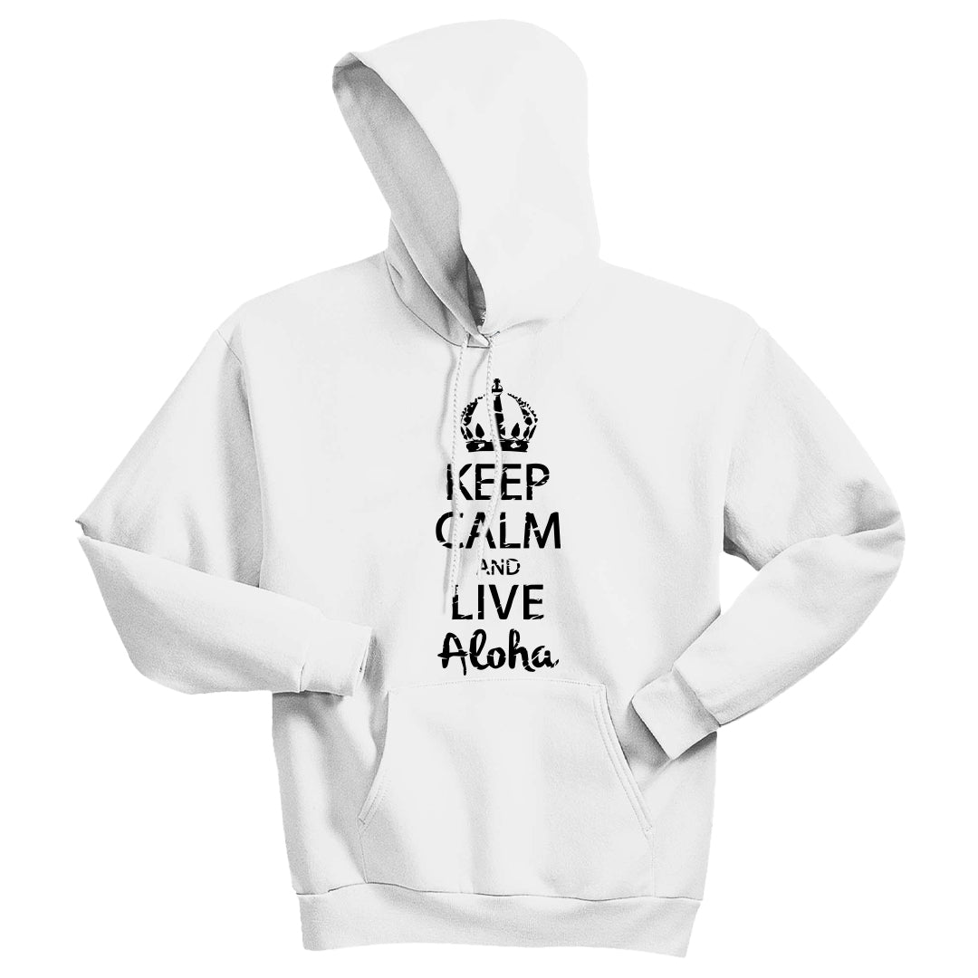Keep Calm and Live Aloha Unisex Hoodie – Cozy & Stylish Hawaiian-Inspired Sweatshirt