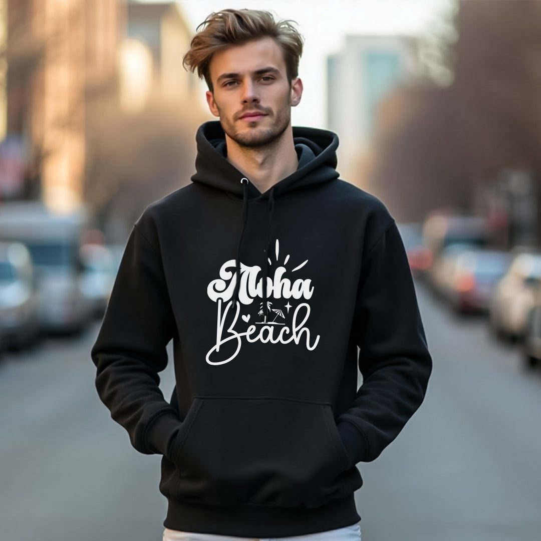 Aloha Beach Unisex Hoodie – Cozy Pullover with Hawaiian Vibes