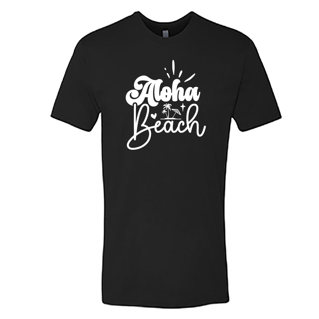 Men’s "Aloha Beach" Graphic T-Shirt – Soft Cotton Blend, Casual Island Style