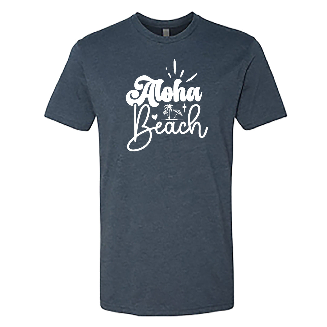 Men’s "Aloha Beach" Graphic T-Shirt – Soft Cotton Blend, Casual Island Style