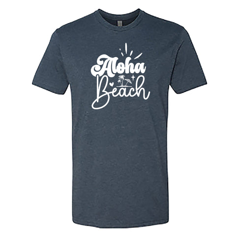 Men’s "Aloha Beach" Graphic T-Shirt – Soft Cotton Blend, Casual Island Style