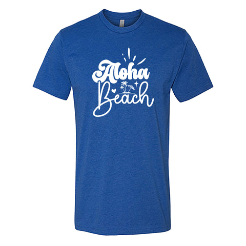 Men’s "Aloha Beach" Graphic T-Shirt – Soft Cotton Blend, Casual Island Style