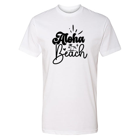 Men’s "Aloha Beach" Graphic T-Shirt – Soft Cotton Blend, Casual Island Style