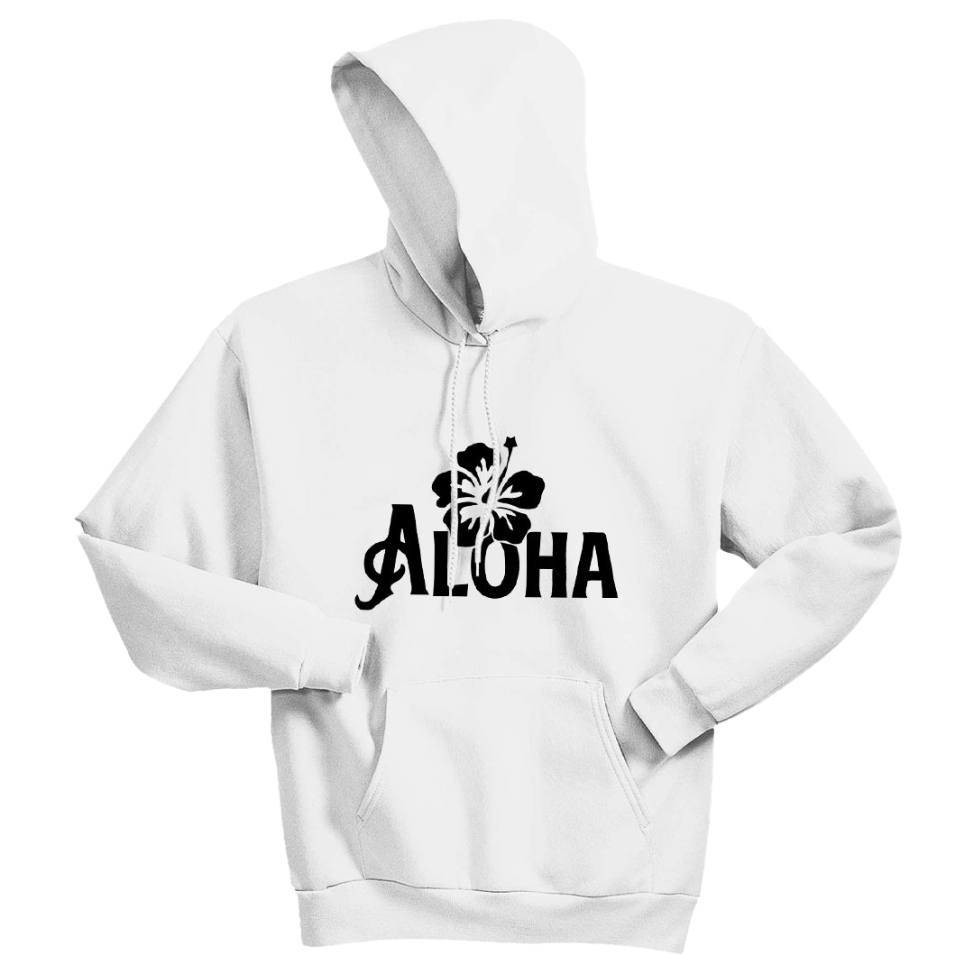 PREMIUM Aloha Hibiscus Unisex Hoodie – Cozy Hawaiian Vibe Sweatshirt