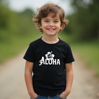 PLAYFUL Aloha Hibiscus Youth T-Shirt – Soft & Fun Kids’ Hawaiian Tee