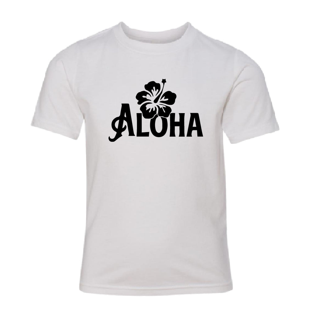 PLAYFUL Aloha Hibiscus Youth T-Shirt – Soft & Fun Kids’ Hawaiian Tee