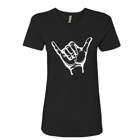 POSITIVE Vibe Shaka Hand Women's T-Shirt – Soft & Stylish 'Hang Loose' Tee