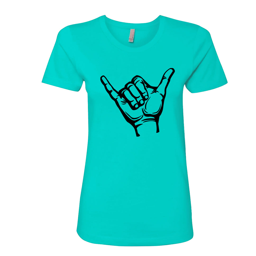POSITIVE Vibe Shaka Hand Women's T-Shirt – Soft & Stylish 'Hang Loose' Tee