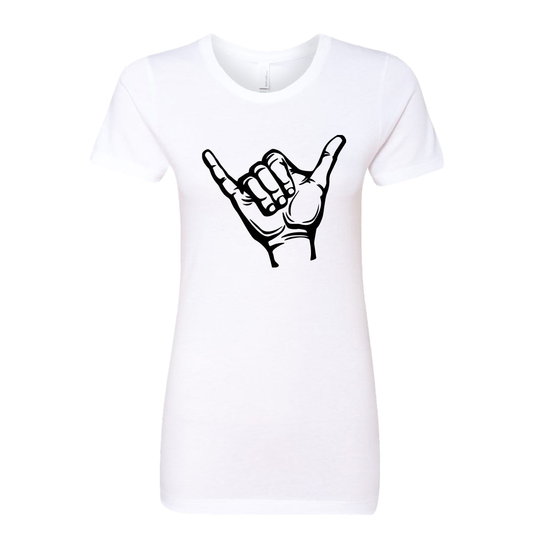POSITIVE Vibe Shaka Hand Women's T-Shirt – Soft & Stylish 'Hang Loose' Tee