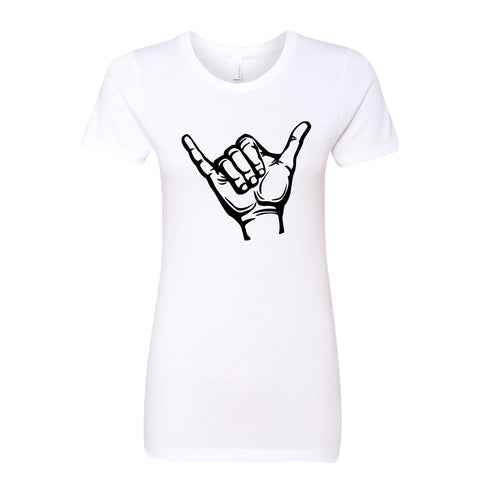 POSITIVE Vibe Shaka Hand Women's T-Shirt – Soft & Stylish 'Hang Loose' Tee