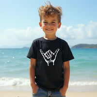 COOL Shaka Hand Youth T-Shirt – Fun & Comfy Kids' 'Hang Loose' Tee