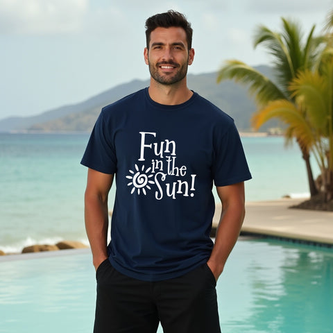 RELAXED "Fun in the Sun" Men's T-Shirt – Soft & Cool Summer Tee