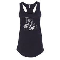 PLAYFUL "Fun in the Sun" Racerback Tank Top – Soft & Comfy Women's Summer Tee