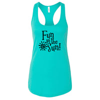 PLAYFUL "Fun in the Sun" Racerback Tank Top – Soft & Comfy Women's Summer Tee