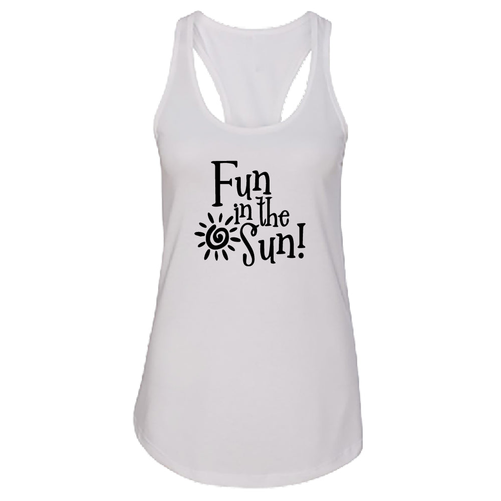PLAYFUL "Fun in the Sun" Racerback Tank Top – Soft & Comfy Women's Summer Tee