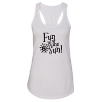 PLAYFUL "Fun in the Sun" Racerback Tank Top – Soft & Comfy Women's Summer Tee