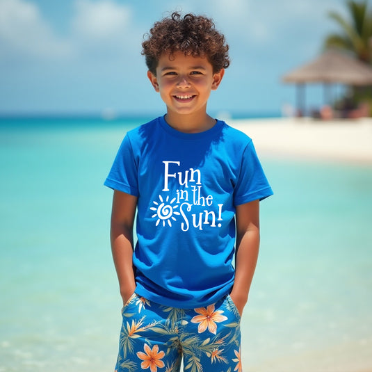 SUNNY "Fun in the Sun" Youth T-Shirt – Playful & Comfy Kids' Summer Tee