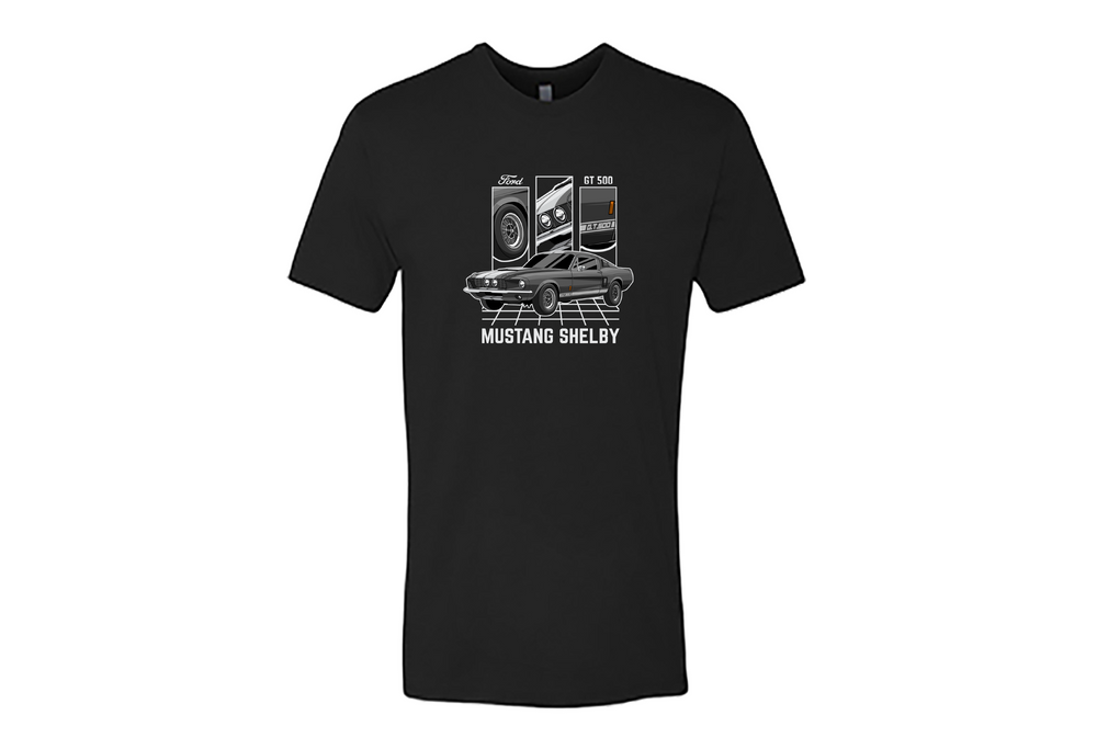 Ford Mustang Shelby GT500 Men’s T-Shirt | Classic Muscle Car Tee | Sizes S–2XL | White, Black, Royal Blue, Red