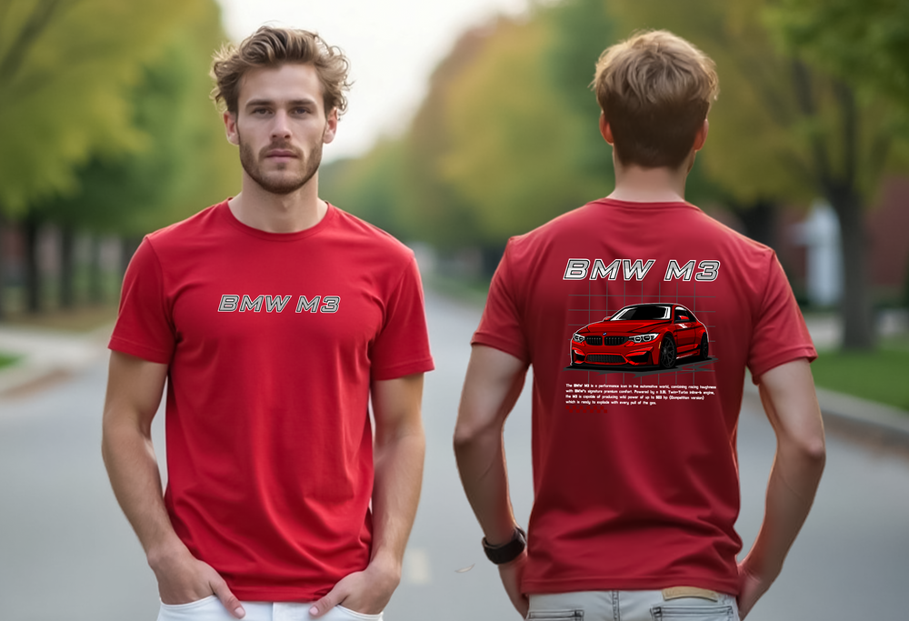 BMW M3 Men’s T-Shirt – Iconic Performance Car Tee | Sizes S–2XL | 6 Bold Colors
