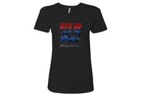 Nissan GTR 35 Women’s T-Shirt – Lightweight, Fitted Tee in Black, Hot Pink, Royal, White | Sizes Small to 2XL