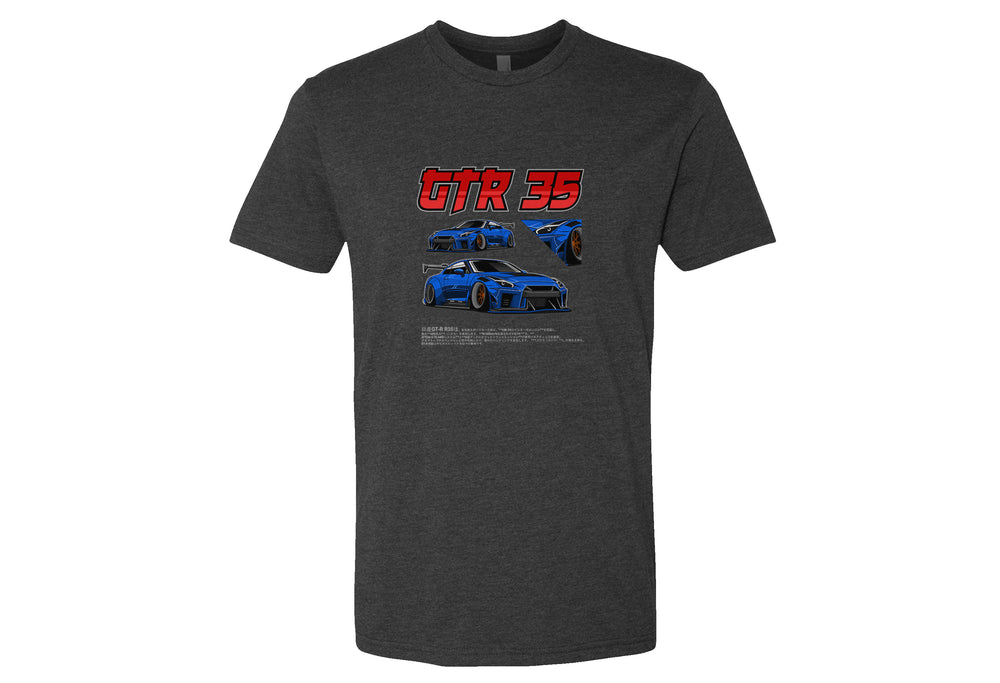 Nissan GTR 35 Men’s T-Shirt – Premium Quality Relaxed Fit Tee in Black, Cardinal, Navy, Red, Royal, White | Sizes Small to 2XL