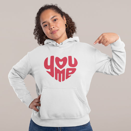 Unisex Valentine's Day Heart Graphic Hoodie | Cozy Love Themed Pullover Sweatshirt | Premium Fleece Hooded Sweater for Men & Women
