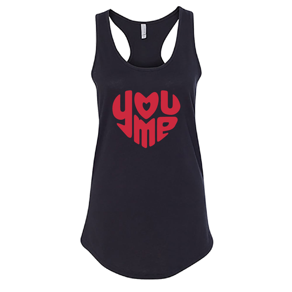 Women’s Valentine's Day Heart Graphic Tank Top | Artistic Love Themed Sleeveless Tee | Premium Soft Cotton Summer Holiday Top