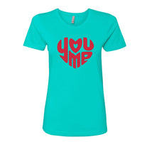 Women’s Valentine's Day Graphic T-Shirt | Artistic Heart Crew Neck Tee | Soft Cotton Festive Top for Women