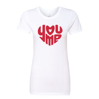 Women’s Valentine's Day Graphic T-Shirt | Artistic Heart Crew Neck Tee | Soft Cotton Festive Top for Women
