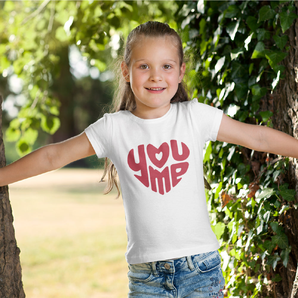 Cute Kids Valentine's Day T-Shirt | Heart Graphic Youth Tee for Boys & Girls | Soft Cotton Holiday Shirt