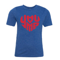 Cute Kids Valentine's Day T-Shirt | Heart Graphic Youth Tee for Boys & Girls | Soft Cotton Holiday Shirt