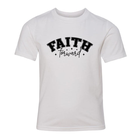 Faith Forward Youth T-Shirt – Inspirational Christian Tee for Kids, Soft & Comfortable
