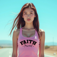 Faith Forward Women’s Racerback Tank Top – Inspirational Activewear