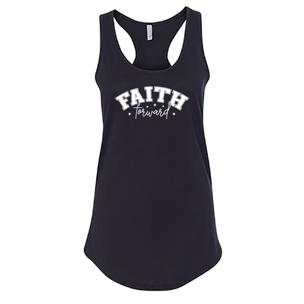 Faith Forward Women’s Racerback Tank Top – Inspirational Activewear