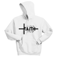 Faith Cross Hoodie – For We Live by Faith, Not by Sight (Unisex)