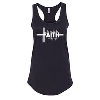 Faith Cross Women’s Racerback Tank Top – Inspirational Christian Activewear